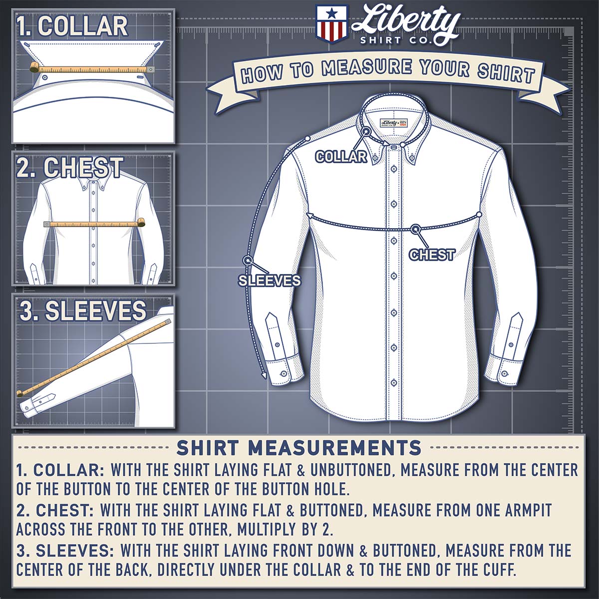 How to Easily Measure Your Favorite Shirt and Always Get the Right Fit – Liberty  Shirt Co.