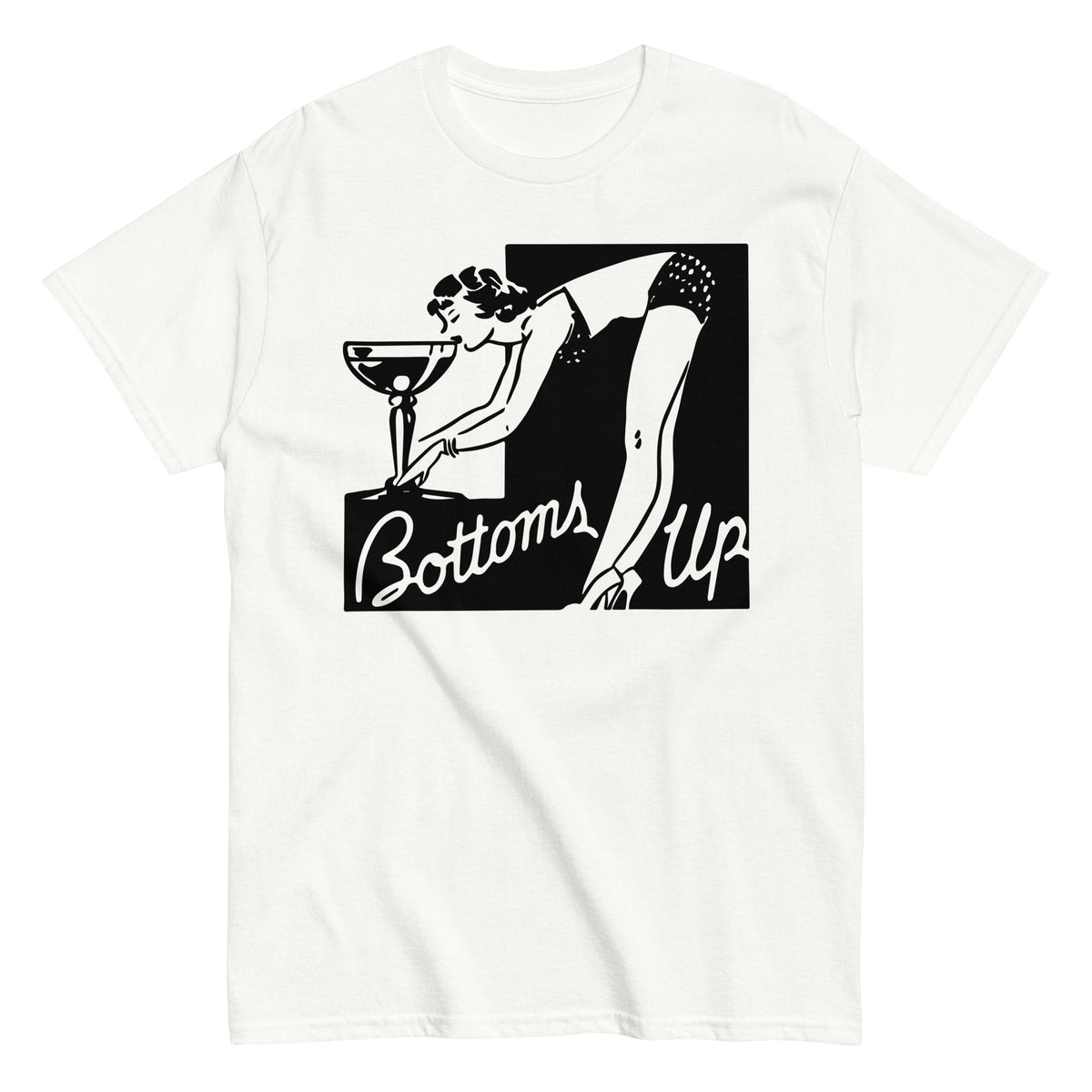 Bottoms Up Pinup T-Shirt, image size:1200x1200