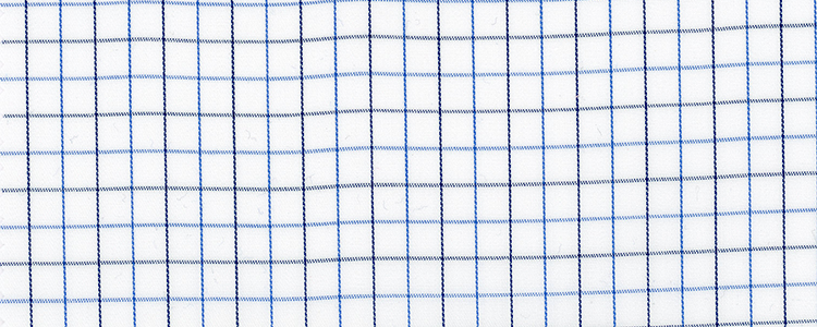 Twill | 80x80 | 100% Cotton | Blue Tattersall