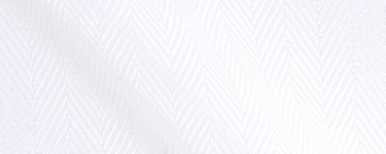 White Herringbone | Certified Organic Cotton