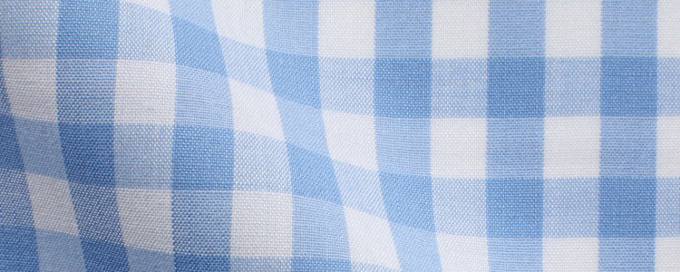 Light Blue Gingham Easy Wear | Easy Care