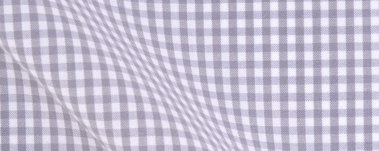 Grey Mini Gingham Broadcloth