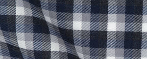 Blue / Grey Brushed Twill Plaid