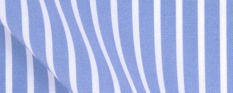 Blue Reverse Stripe Two Ply Broadcloth