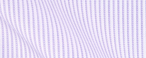 White/Lavender Satin Stripe | 120/2