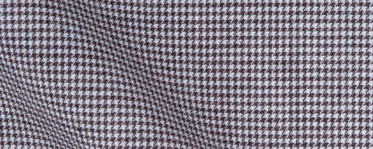 Taupe Micro-Houndstooth Lightweight Flannel