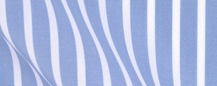 Blue Reverse Wide Stripe | Certified Organic Cotton