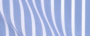 Blue Reverse Wide Stripe | Certified Organic Cotton