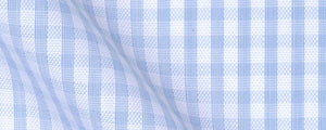 Light Blue Fine Royal Oxford Gingham