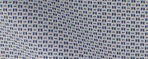 White/Blue Abstract Print Broadcloth