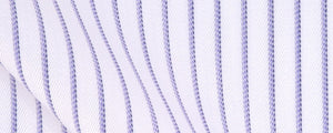 White/Lavender Herringbone Stripe | 120/2