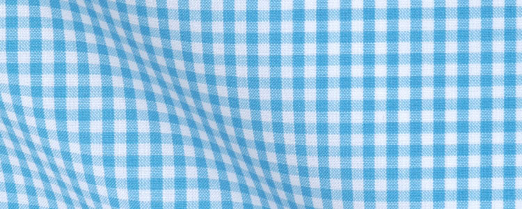 Turquoise Mini Gingham Broadcloth