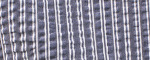 Grey Reverse Double Stripe Seersucker