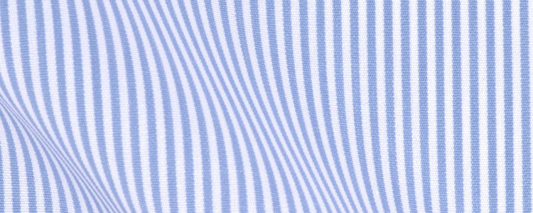 Blue Traditional Stripe Broadcloth | 120/2