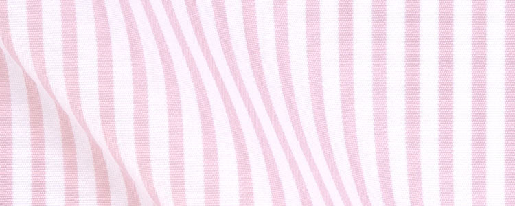 Pink University Stripe Broadcloth | 120/2