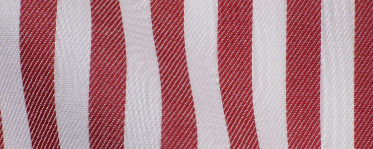 Red Can Stripe Twill Easy Wear | Easy Care