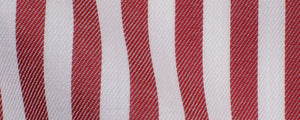 Red Can Stripe Twill Easy Wear | Easy Care