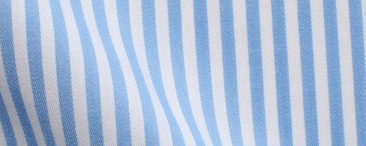 Light Blue Candy Stripe Cotton/Tencel