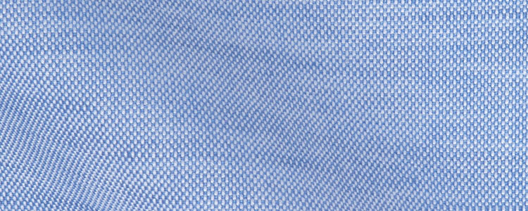 Blue Cotton Linen Pinpoint Weave