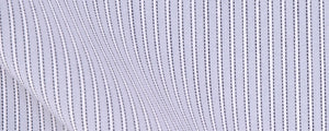 Grey Reverse Border Stripe Two Ply Broadcloth