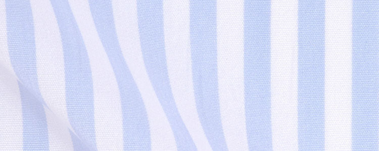 Light Blue Classic Bengal Stripe Two Ply Broadcloth