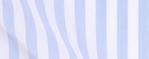 Light Blue Classic Bengal Stripe Two Ply Broadcloth