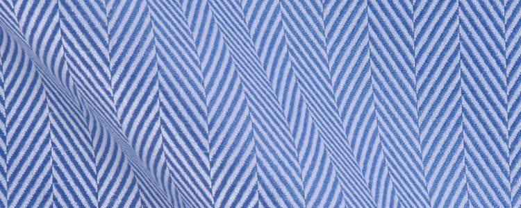 French Blue Herringbone | 90/2