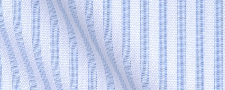 Light Blue Fine Royal Oxford University Stripe