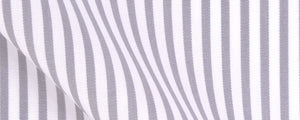 Grey University Stripe Broadcloth | 120/2