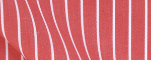 Red Reverse Stripe Broadcloth | 120/2