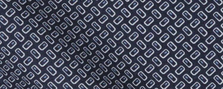 Navy Abstract Print Broadcloth