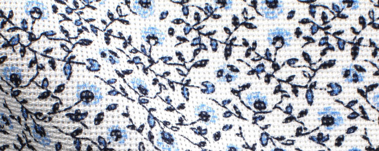 Floral Print Etamine Weave