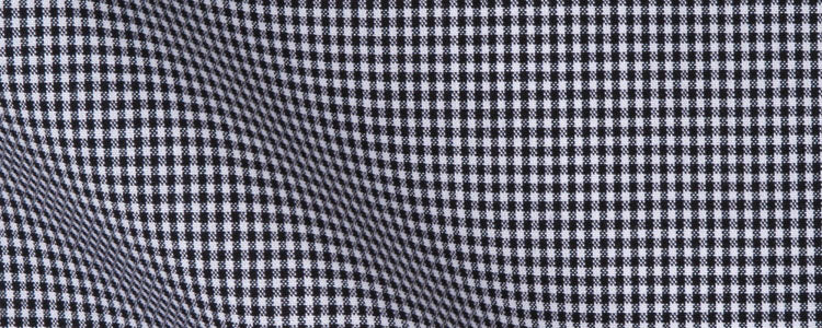 Black Micro Gingham Check Broadcloth