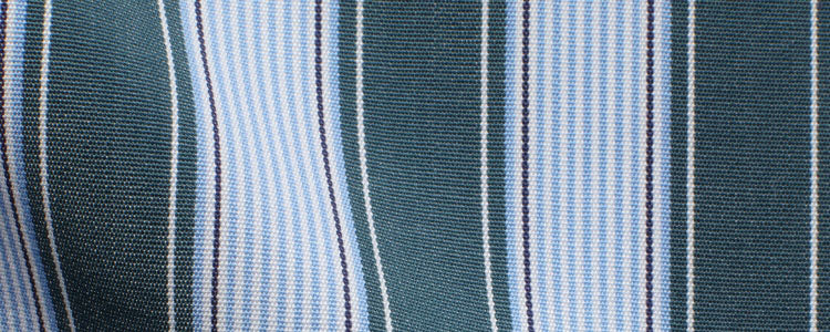 Shades of Blue/Green Variegated Bold Stripes | 120/2