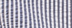 Grey University Stripe Seersucker