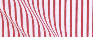 Red Classic Stripe Two Ply Broadcloth