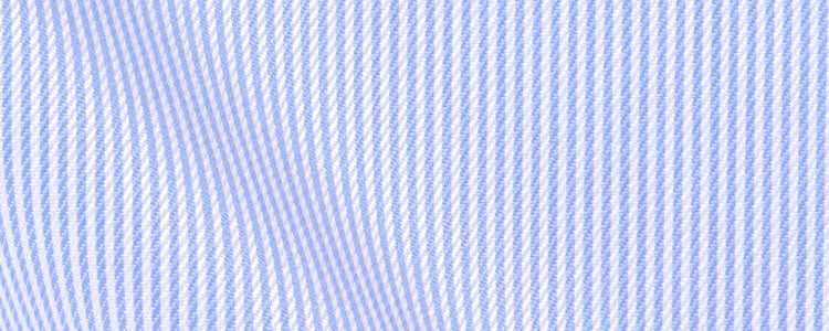 Blue Thin Rope Stripe Twill | 90/2