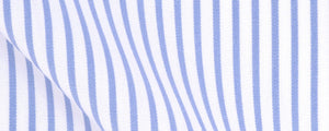 Blue Classic Stripe Two Ply Broadcloth