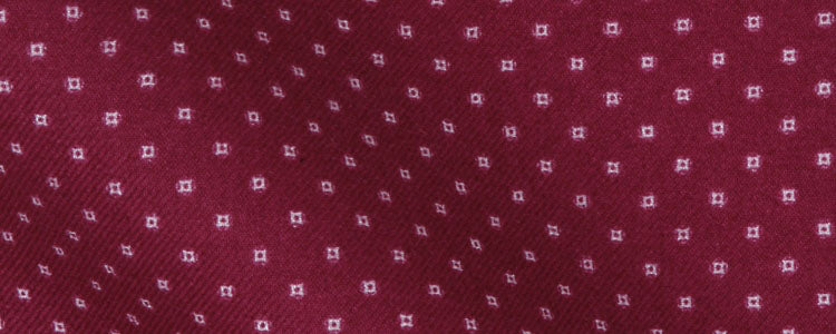 Burgundy Abstract Medallions Brushed Twill