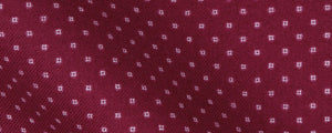 Burgundy Abstract Medallions Brushed Twill