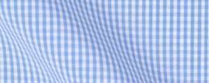 Blue Mini Gingham Two Ply Broadcloth