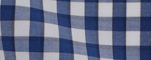 Navy Gingham Twill