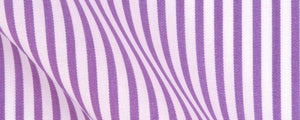 Purple University Stripe Broadcloth | 120/2