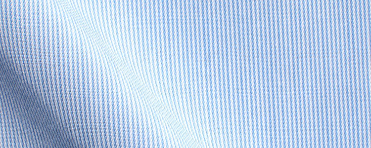 Light Blue Hairline Stripe Cotton/Tencel