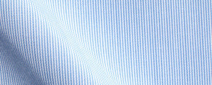 Light Blue Hairline Stripe Cotton/Tencel