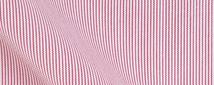 Red Hairline Stripe Two Ply Broadcloth