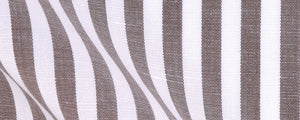 Brown Cotton/Linen Candy Stripe