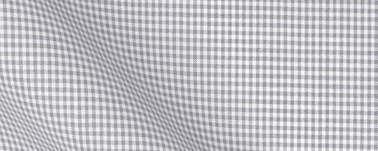 Grey Micro Gingham Check Broadcloth