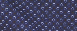 Navy / White Abstract Circles Print Broadcloth