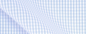 Light Blue Mini Gingham Broadcloth | 120/2